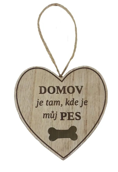 Cedulka dekorační srdce