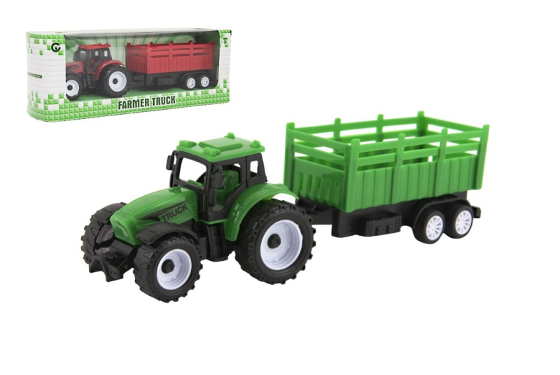 Traktor s vlekem, volný chod