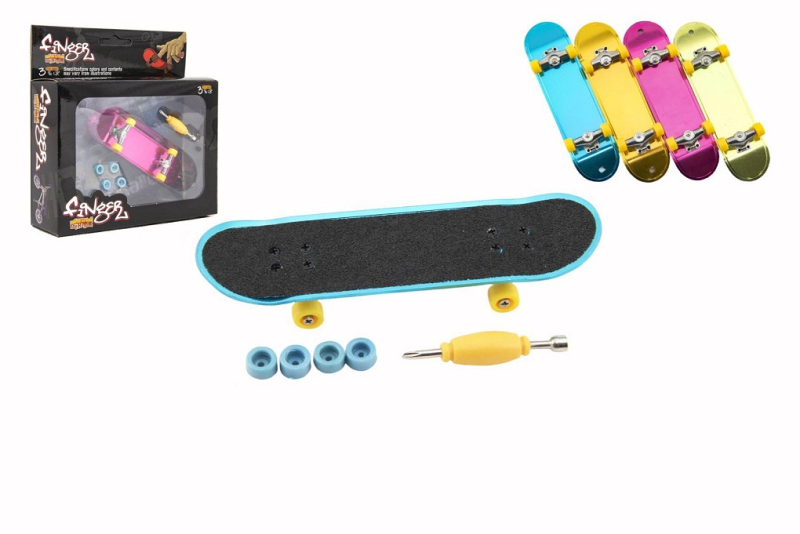 Skateboard prstový šroubovací s doplňky
