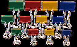 Klip Binder 15mm barevný