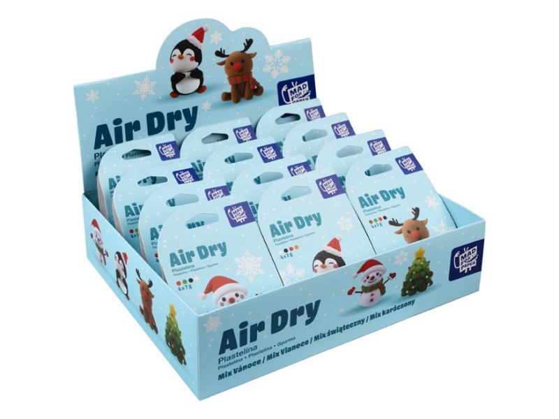 Modelovací hmota Air Dry, vánoční mix druhů