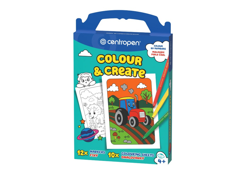 Color & Create pro kluky 9350, malování podle čísel, Centropen