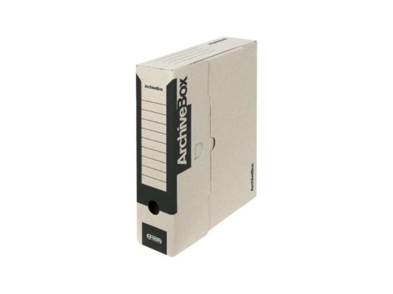 Archivní krabice, 33 x 26 x 7,5, Emba, černá