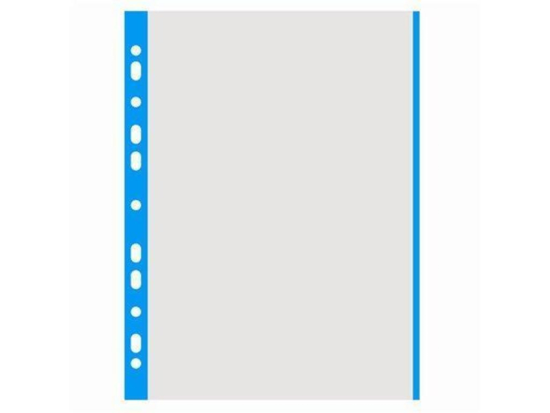 Obal euro A4 U, 40 micronů, modrý okraj