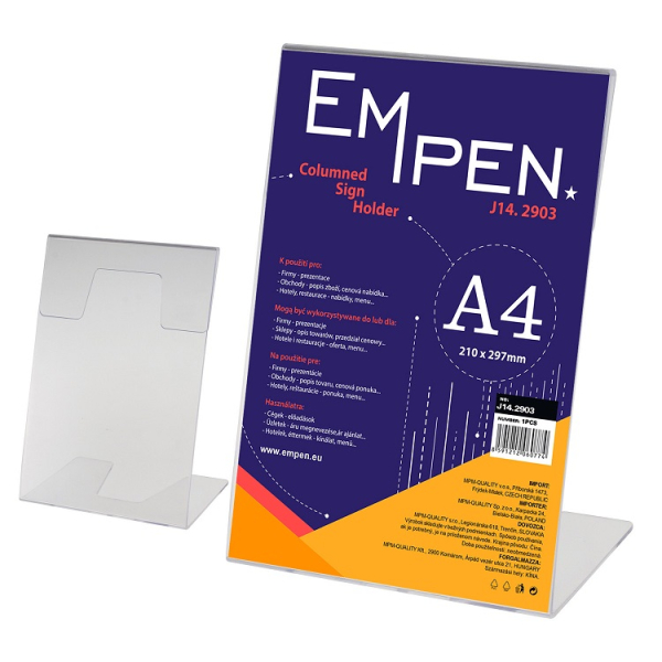 Stojánek prezentační, A4, šikmý