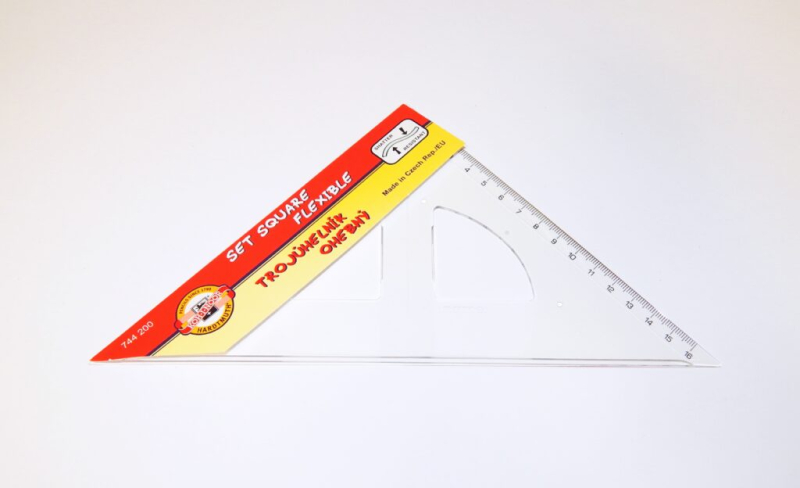 Trojúhelník 45-177 transp.nezlomitelný