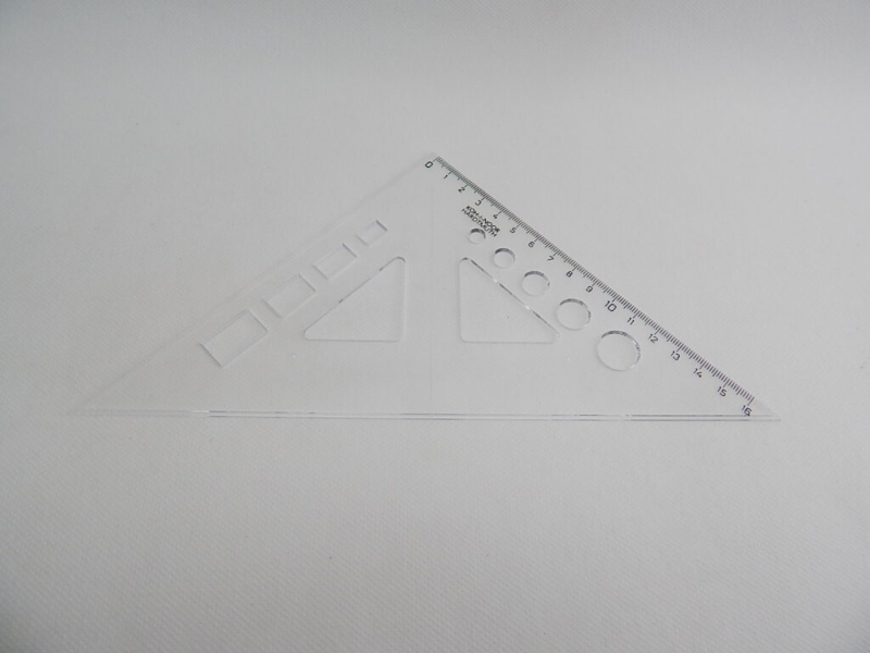 Trojúhelník 45-177 transp.s výřezy