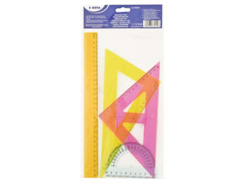 Souprava pravítek barevná