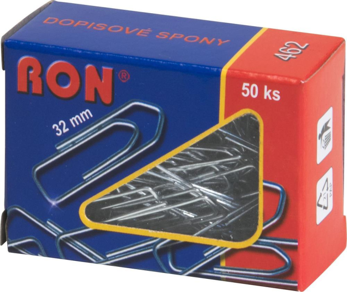 Dopisní spony, 462ZN, 32 mm, šípové