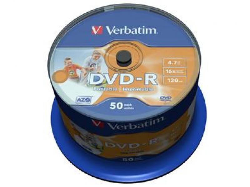 DVD-R 4,7GB 16x Verbatim 50ks k potisku