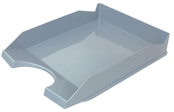 Zásuvka plastová, šedá