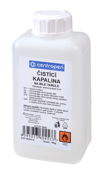 Čistící kapalina na tabule, 160 g, Centropen