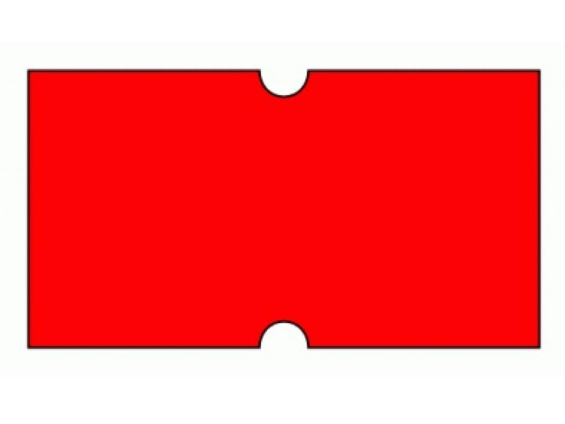 Etikety cenové ColaPly, 22 x 12 mm, červená