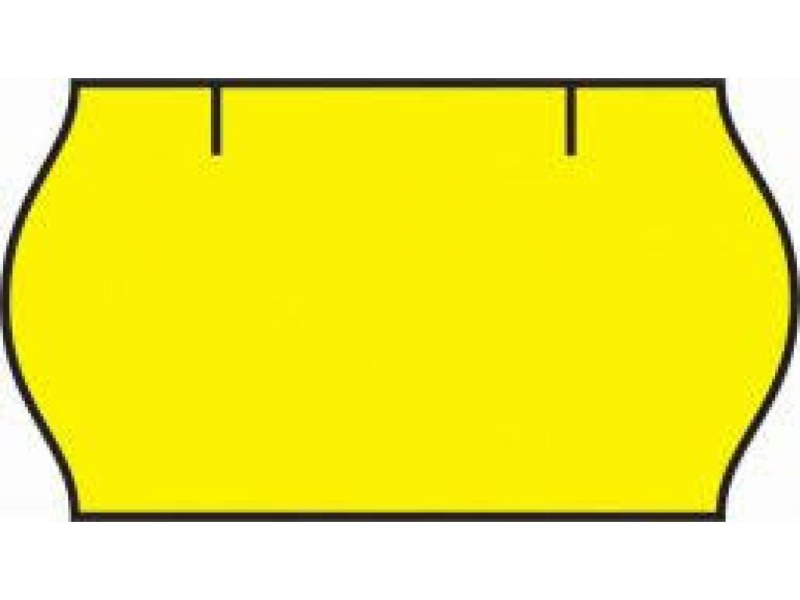 Etikety cenové Contakt, 26 x 12 mm, žlutá