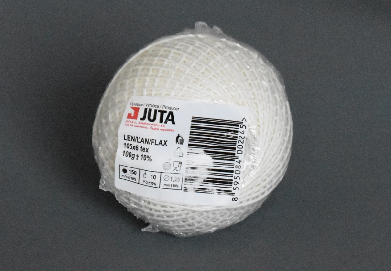 Motouz lněný 100 g, potravinářský