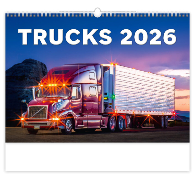 Kalendář nástěnný Trucks