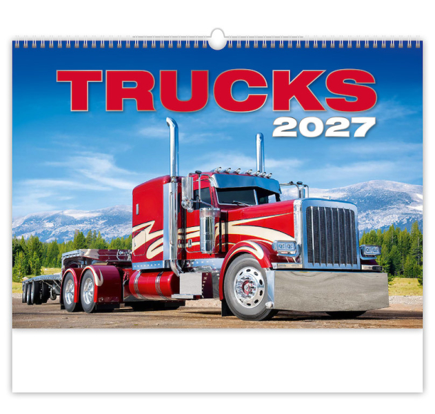 Kalendář nástěnný, Trucks, Helma