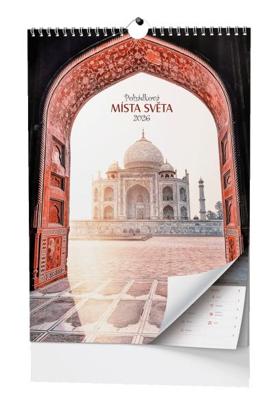 Kalendář nástěnný, Pohádková místa světa, Baloušek