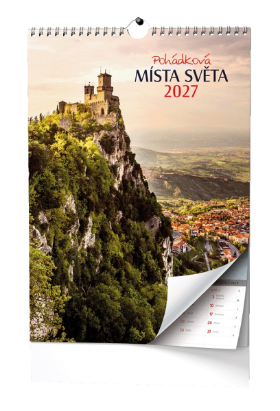 Kalendář nástěnný, Pohádková místa světa, Baloušek