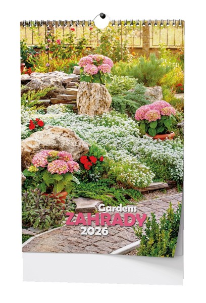 Kalendář nástěnný, Zahrady, Baloušek