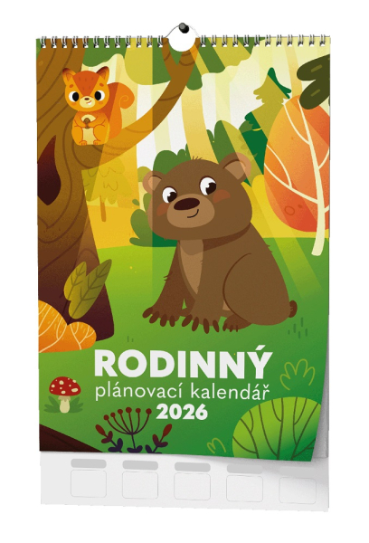Kalendář nástěnný, Rodinný, Baloušek