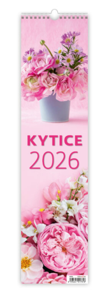 Kalendář nástěnný vázankový, Kytice, Helma