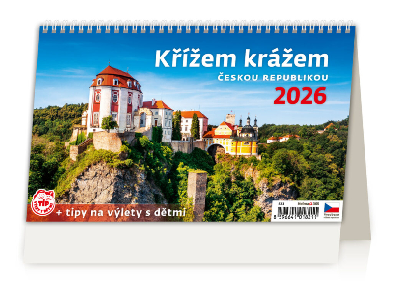 Kalendář stolní, Křížem krážem Českou republikou, Helma
