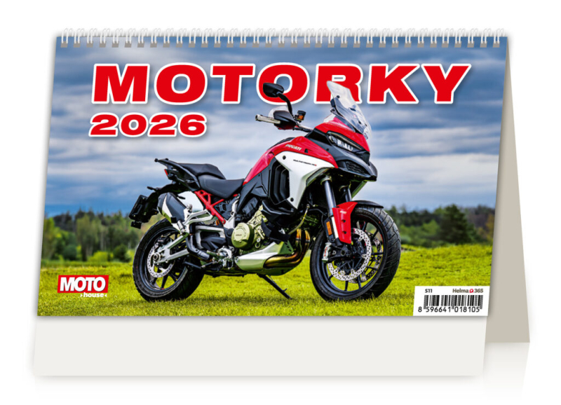 Kalendář stolní, Motorky, Helma