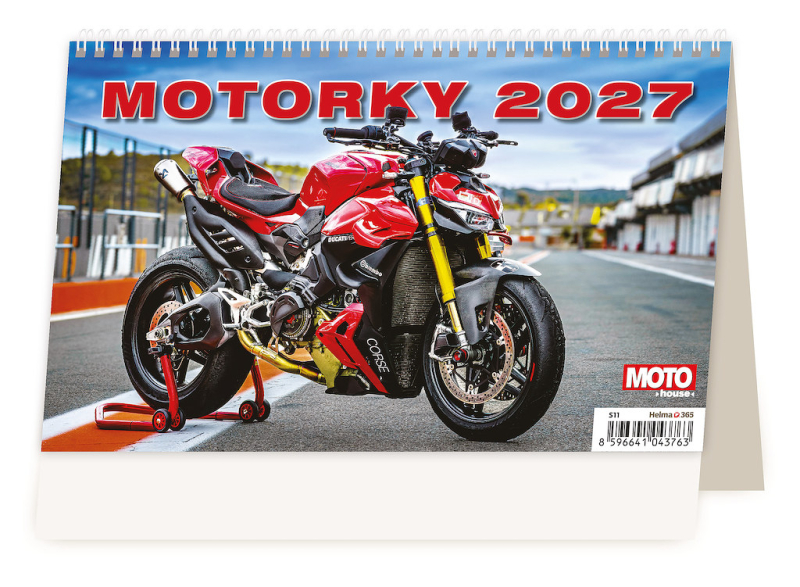 Kalendář stolní, Motorky, Helma