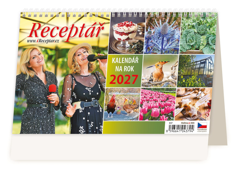 Kalendář stolní, Receptář, Helma