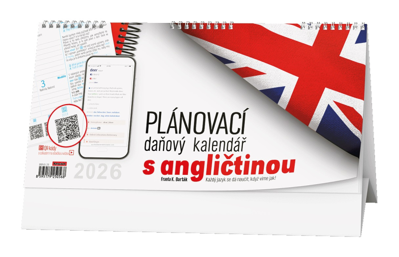 Kalendář stolní, Plánovací daňový s angličtinou, Baloušek