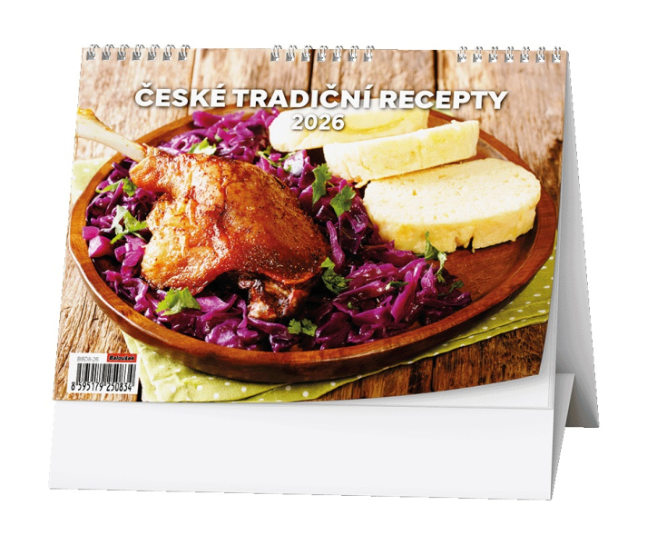 Kalendář stolní, České tradiční recepty, Baloušek
