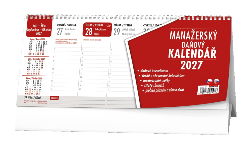 Kalendář stolní, Manažerský daňový, Baloušek