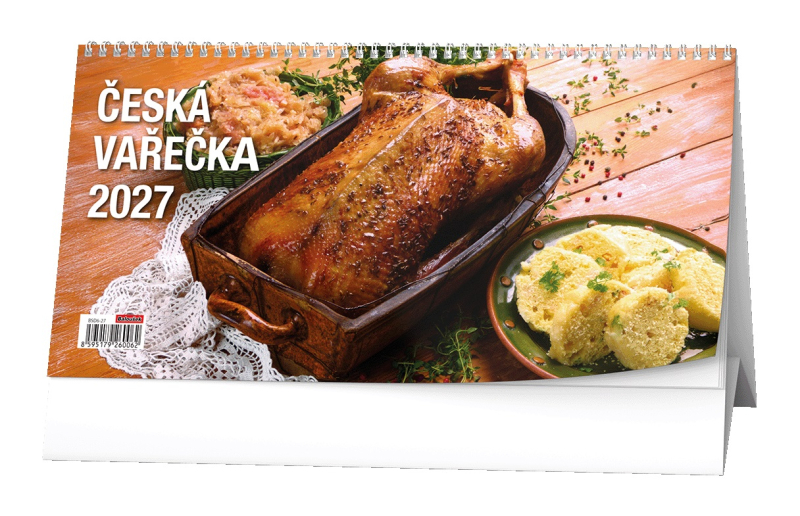 Kalendář stolní, Česká vařečka, 14 denní, Baloušek