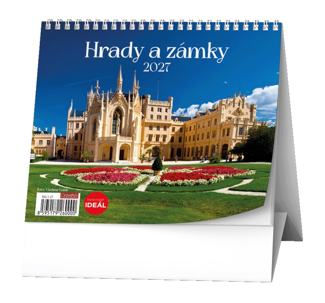 Kalendář stolní, Ideal Hrady, zámky a památky ČR, Baloušek