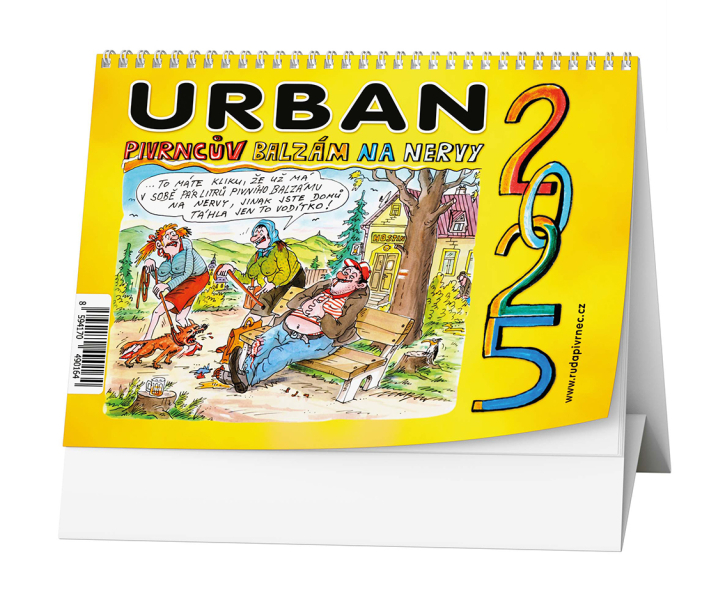 Stolní kalendář Urban - Dobijme si baterku s Pivrncem