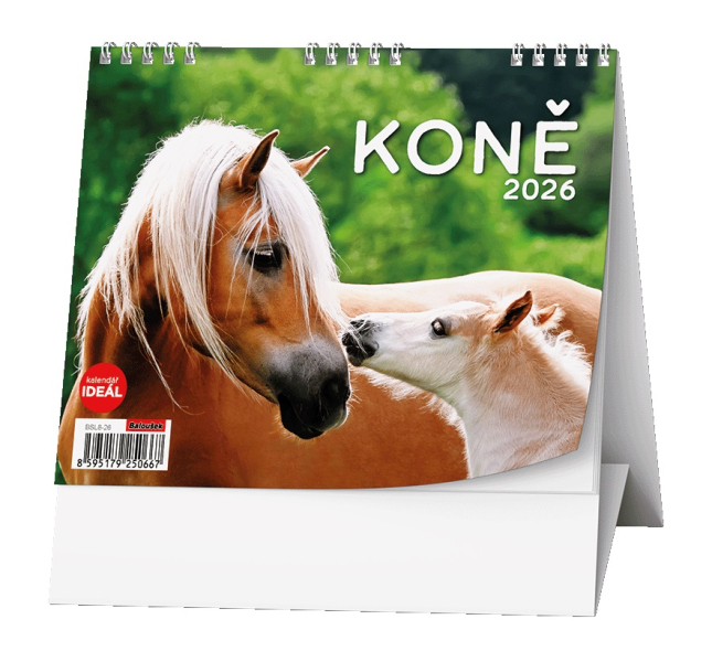 Kalendář stolní, Ideal - Koně