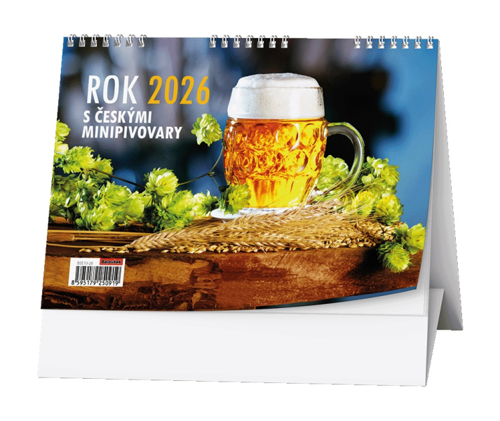 Kalendář stolní, Rok 2026 s českými minipivovary, Baloušek