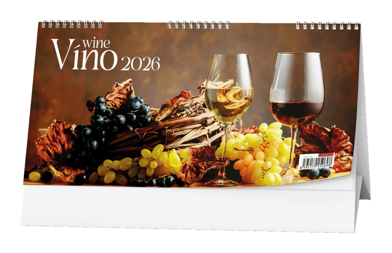 Kalendář stolní, Víno, 14 denní, Baloušek