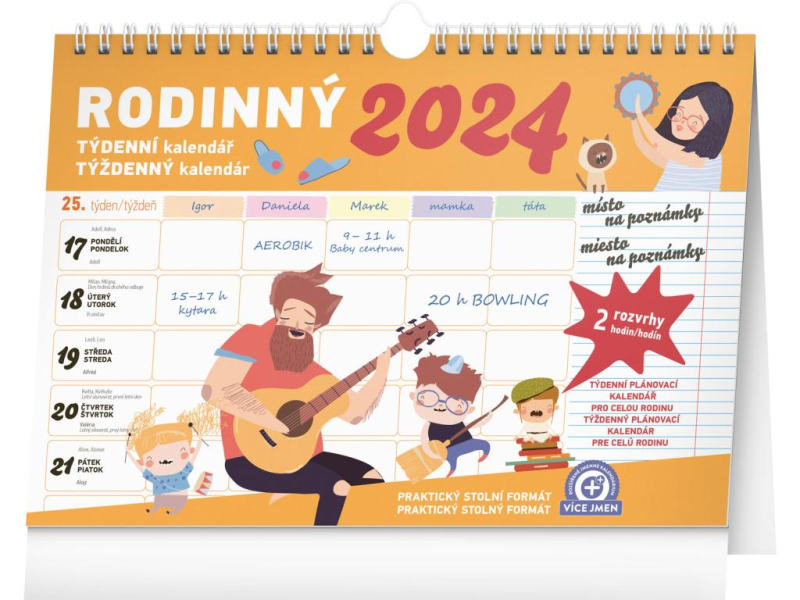 Kalendář stolní Rodinný plánovací