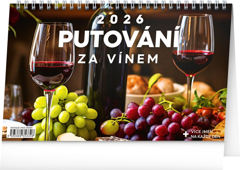 Kalendář stolní, Putování za vínem, Presco Group