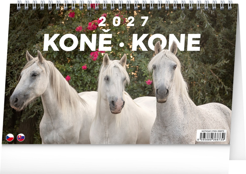 Kalendář stolní, Koně, Presco Group