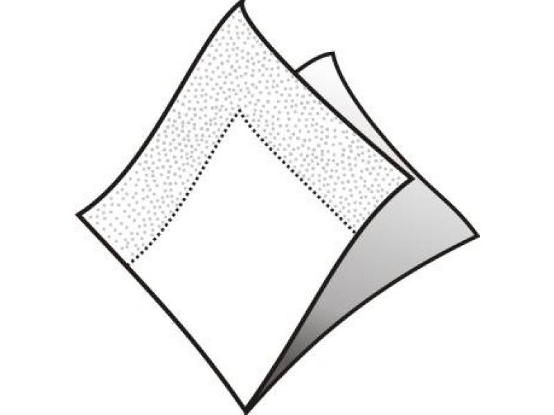 Ubrousky bílé 33 x 33 cm, 250 ks, 2 vrstvé