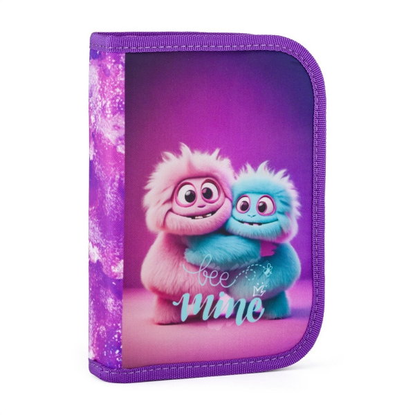 Penál jednopatrový, 2 chlopně, prázdný, Monster