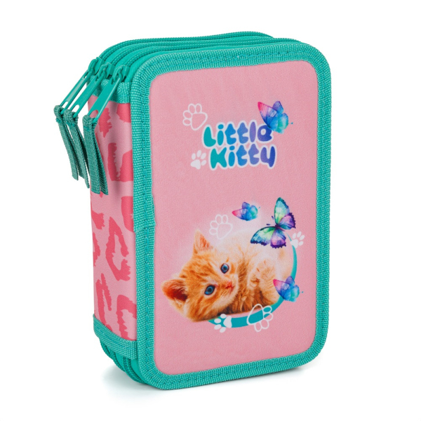 Penál třípatrový, Prázdný, Kočka