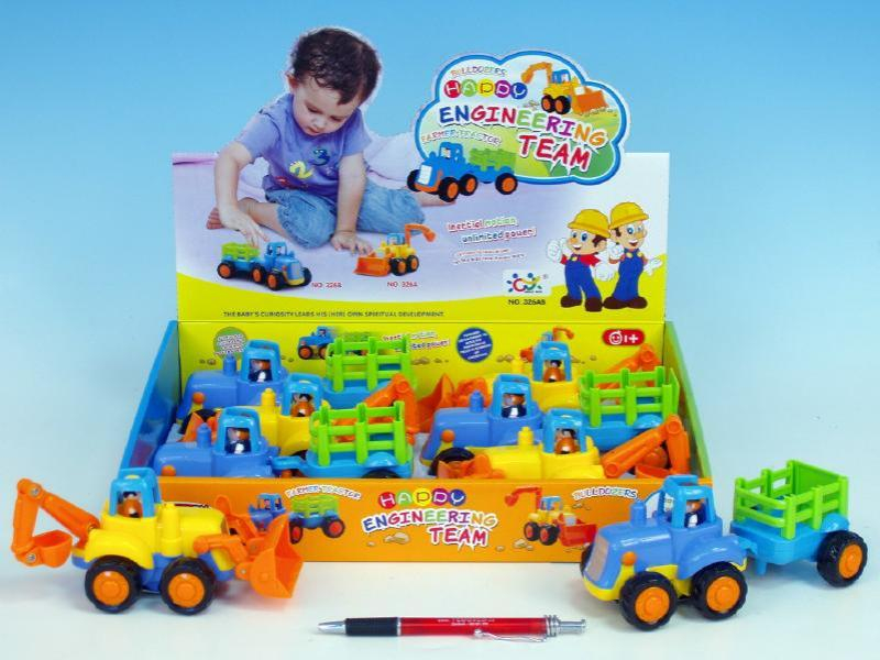 Traktor s vlekem a výklopkou, setrvačník