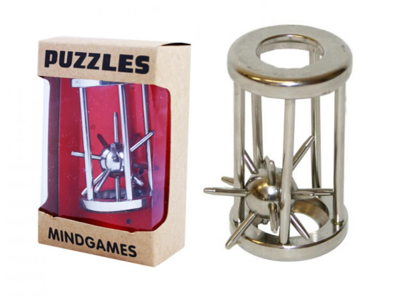 Hlavolam, Ježek v kleci, kovový