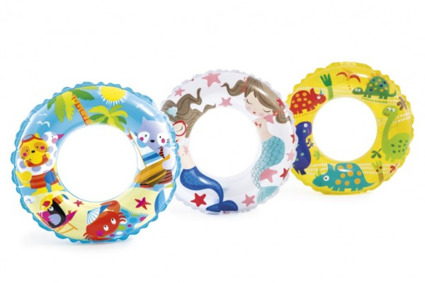 Kruh nafukovací, 61cm, Transparent