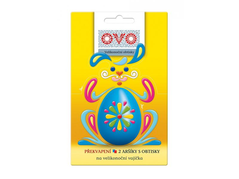 Obtisky na vejce OVO, 2 archy, překvapení