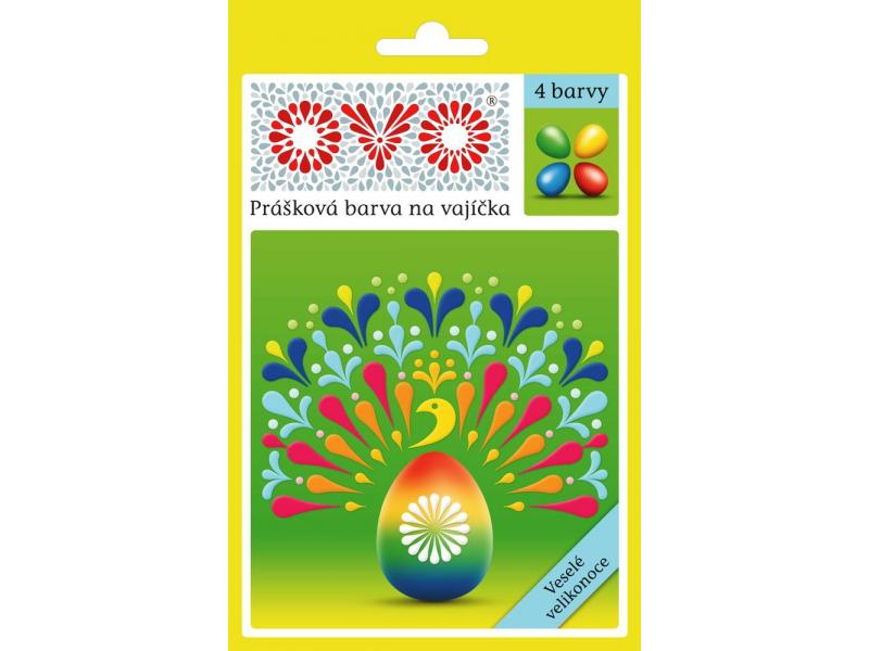 Barvy na vajíčka OVO 4 barvy, sypké